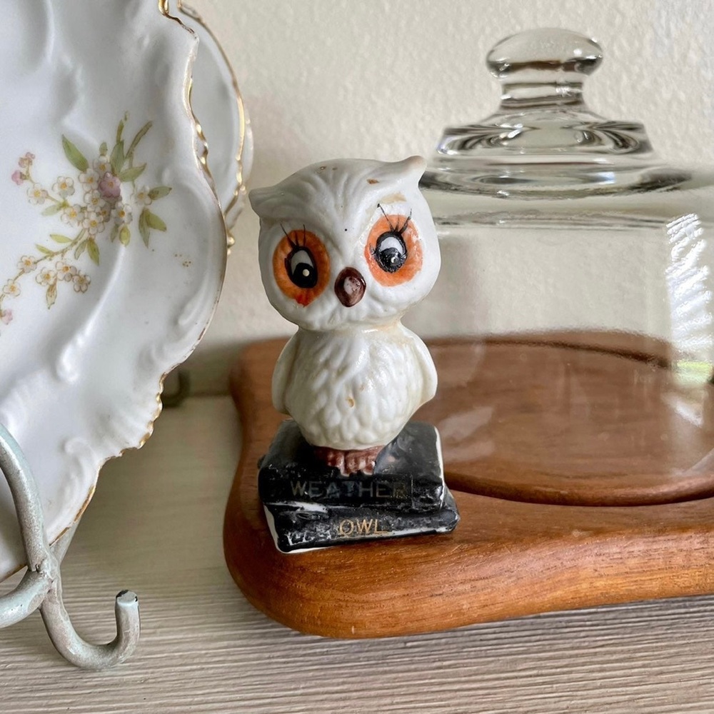 🛍 SOLD - Vintage “Weather Owl” Tabletop Decor